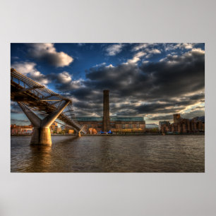 Póster Puente Tate Modern y Millennium