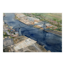 Póster Puente Transportador de Middlesborough