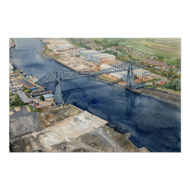 Póster Puente Transportador de Middlesborough (Anverso)