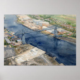 Póster Puente Transportador de Middlesborough