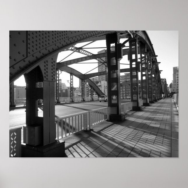 Póster Puente Umaya: Río Sumida, Poster de Tokio (Frente)