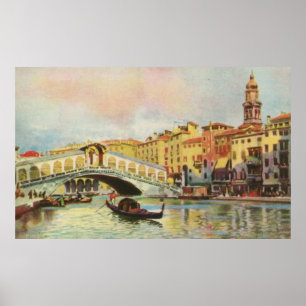 Póster Puente Venecia Rialto