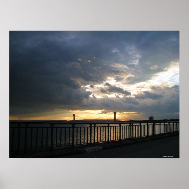 Póster Puente Verrazano Brooklyn poster Nueva York (Frente)