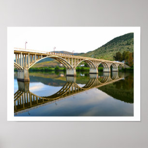 Póster Puente vial sobre el río Douro, Portugal