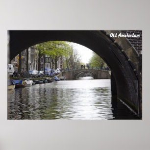 Póster Puente viejo de Amsterdam