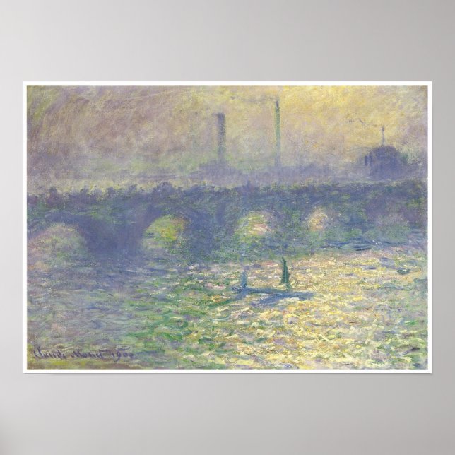 Póster Puente Waterloo, 1899-1900 (Frente)