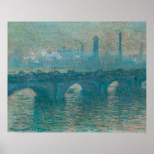 Póster Puente Waterloo, Clima Gris (1900)
