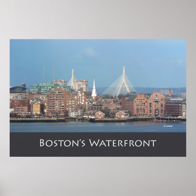 Póster Puente Zakim de Boston (Frente)