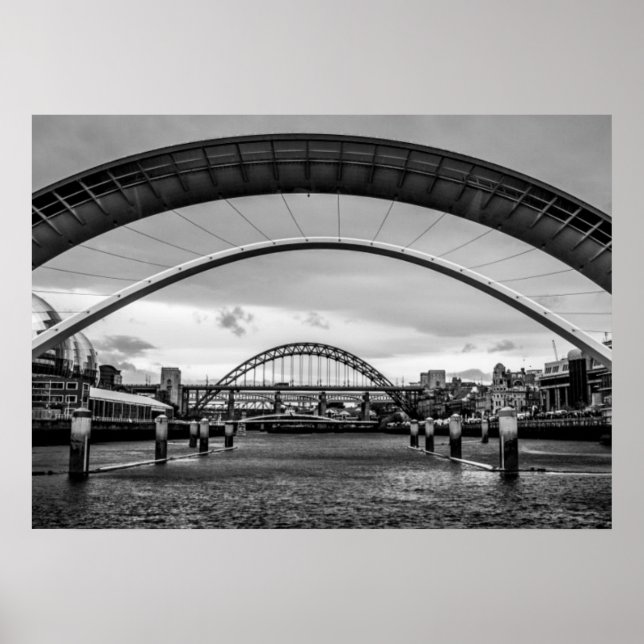 Póster Puentes, Newcastle upon Tyne Print/Poster (Frente)