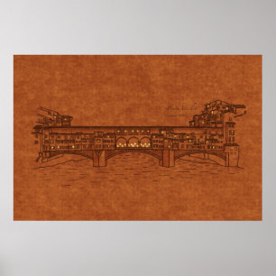 Póster Puentes: Ponte Vecchio