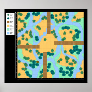 Póster Puentes sobre el agua cenagosa - poster de