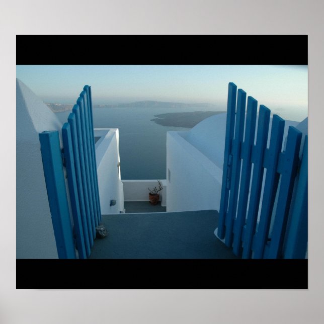 Póster Puerta a Santorini (Frente)