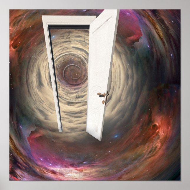 Póster Puerta a tiempo (Frente)