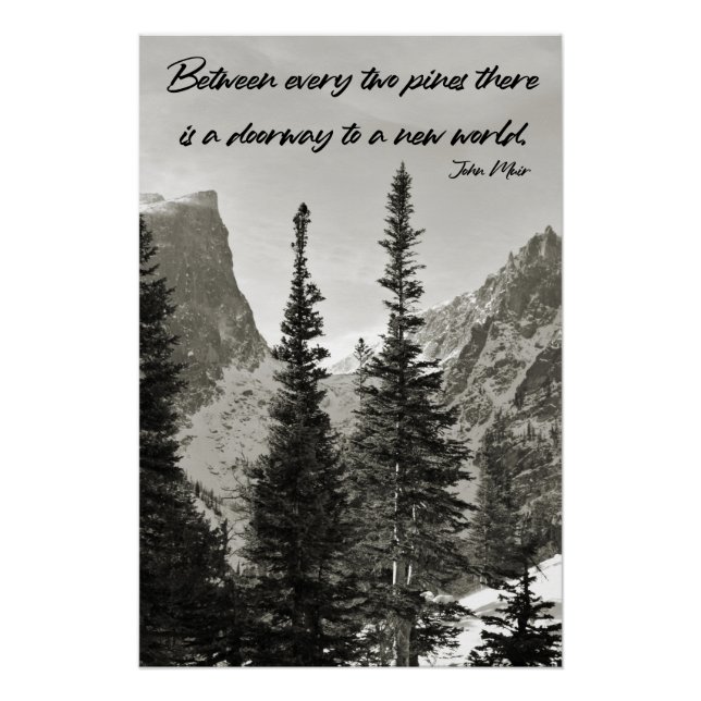 Póster Puerta a un nuevo mundo en las montañas (Anverso)