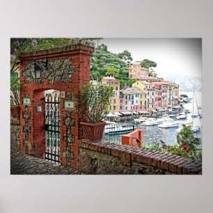 Póster Puerta al paraíso - Portofino, Poster de Italia