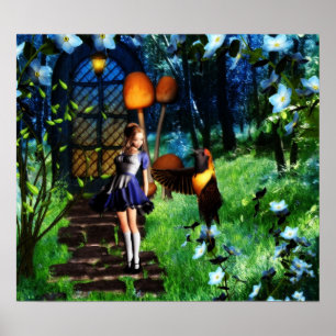 Póster Puerta al poster de Wonderland