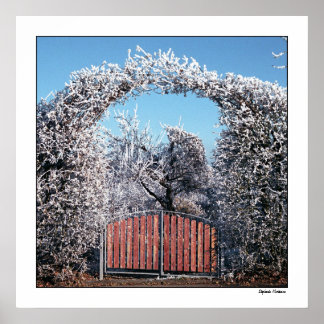 Póster Puerta al Winter Wonderland