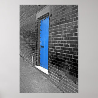 Póster Puerta Azul