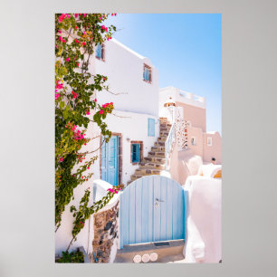 PÓSTER PUERTA AZUL CERRADA