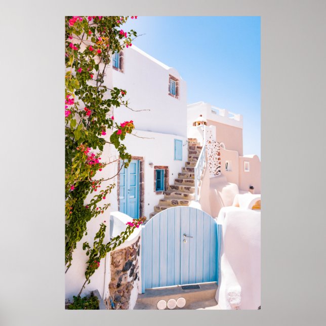 PÓSTER PUERTA AZUL CERRADA (Frente)