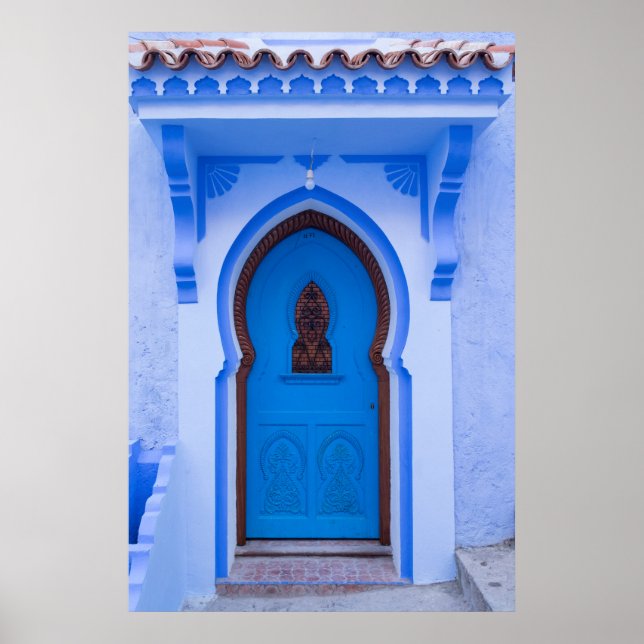 Póster Puerta Azul De Marruecos (Frente)