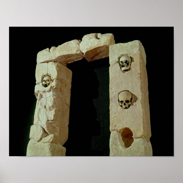 Póster Puerta con cráneo (Frente)