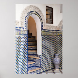 Póster Puerta de barro marroquí