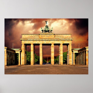Póster Puerta de Brandeburgo Berlín