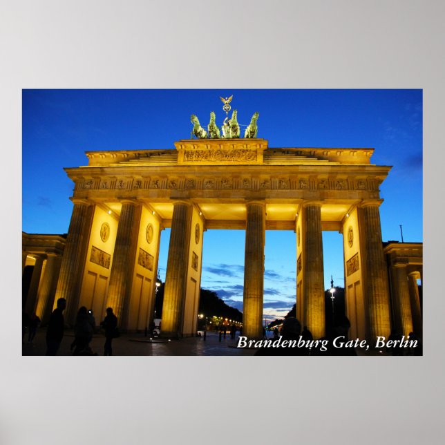 Póster Puerta de Brandenburgo, Berlín (Frente)