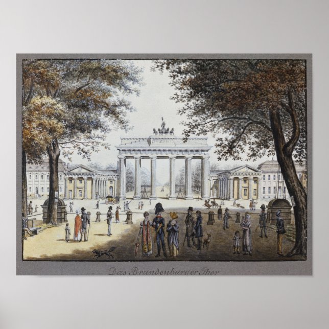 Póster Puerta de Brandenburgo, Berlín (Frente)