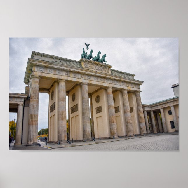 Póster Puerta de Brandenburgo, Berlín, Alemania (Frente)
