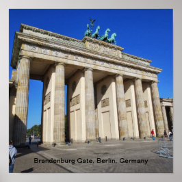 Póster Puerta de Brandenburgo, Berlín, Alemania
