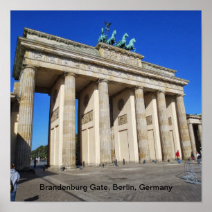 Póster Puerta de Brandenburgo, Berlín, Alemania