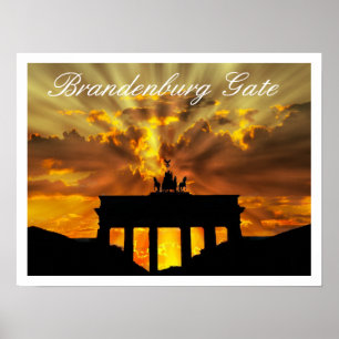 Póster Puerta de Brandenburgo, Brandenburger Tor, Berlín