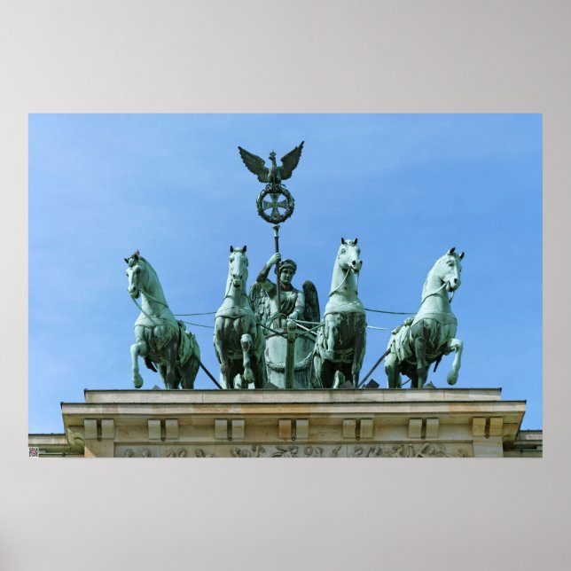 Póster Puerta de Brandenburgo Quadriga Berlín (Frente)