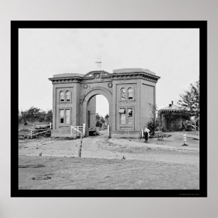 Póster Puerta de cementerio en Gettysburg 1863