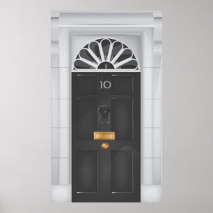 Póster Puerta de Downing Street Diez