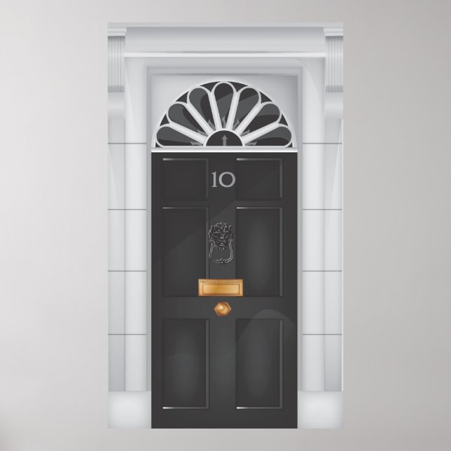 Póster Puerta de Downing Street Diez (Frente)