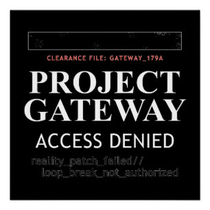 Póster Puerta de enlace del proyecto - ACCESO NEGADO - Re