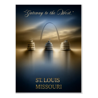 Póster Puerta de entrada a St. Louis