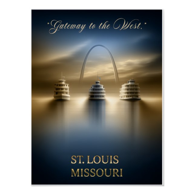 Póster Puerta de entrada a St. Louis (Anverso)