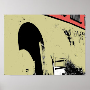 Póster Puerta de estacionamiento a ninguna parte