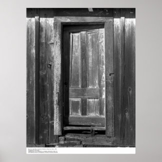 Póster Puerta de granero grande, UC Santa Cruz, marzo de 