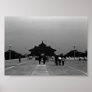 Póster Puerta de la ciudad prohibida de Pekín en China an