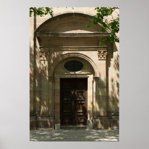 Póster Puerta de la iglesia del pueblo