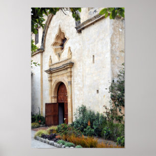 Póster Puerta de la iglesia en la Misión Poster San Carlo