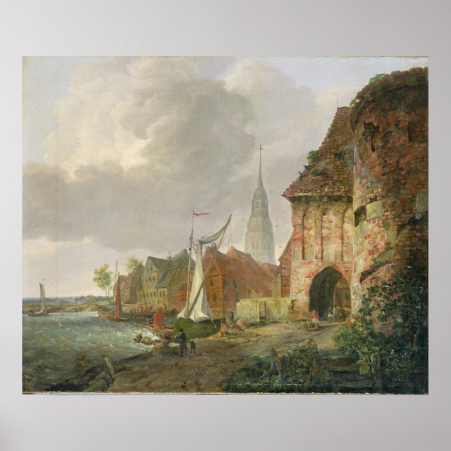 Póster Puerta de la Marcha en Buxtehude, 1830 (Frente)