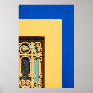 PÓSTER PUERTA DE MADERA MARRÓN CON LA PALANCA DE LA PUERT