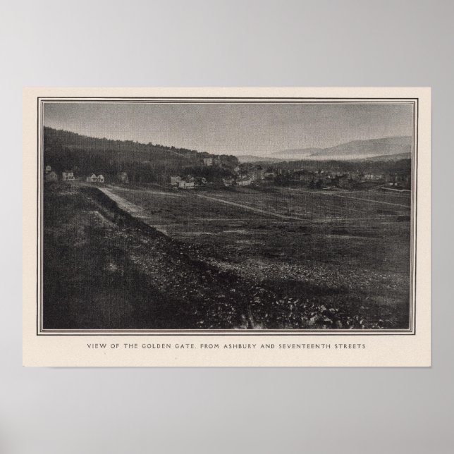 Póster Puerta de Oro de las calles Ashbury y 17 (Frente)