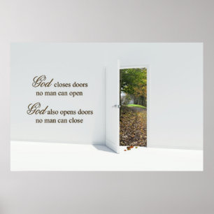 Póster Puerta de otoño